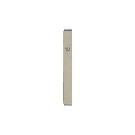 Yair Emanuel Matte Metal Mezuzah Case with Sh... | Mezuzahs by Emanuel