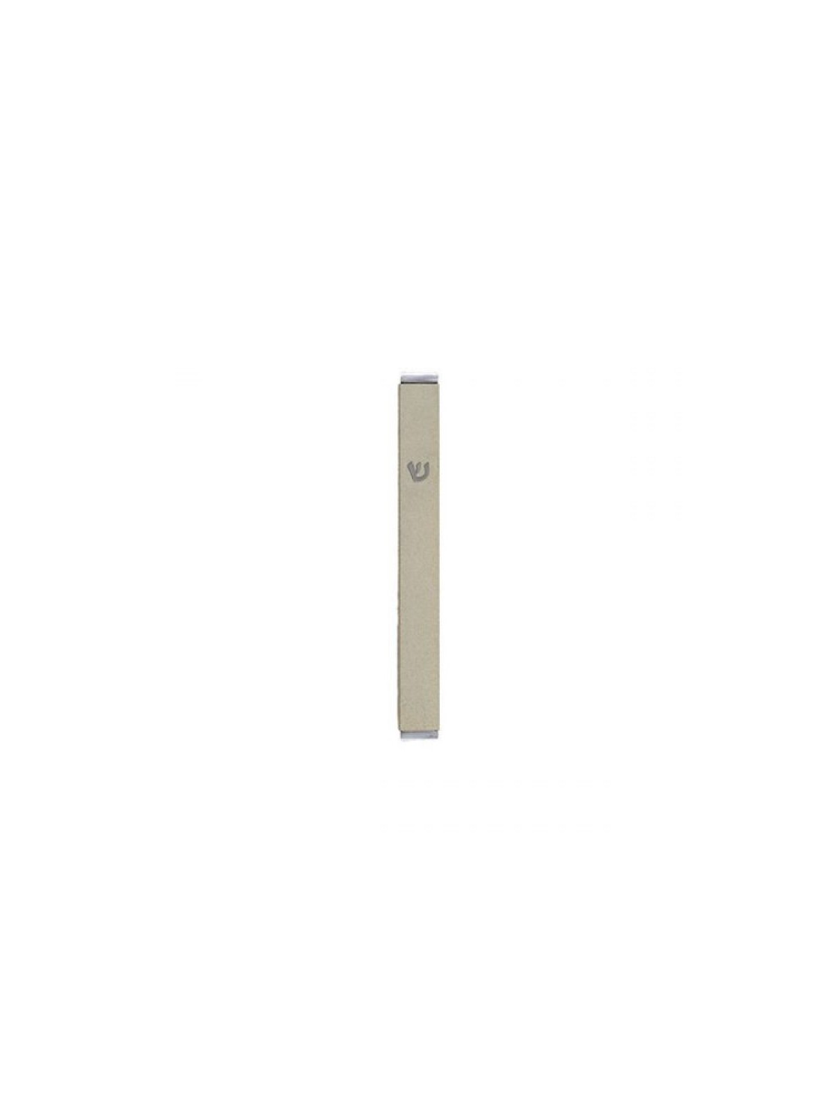 Yair Emanuel Matte Metal Mezuzah Case with Sh... | Mezuzahs by Emanuel
