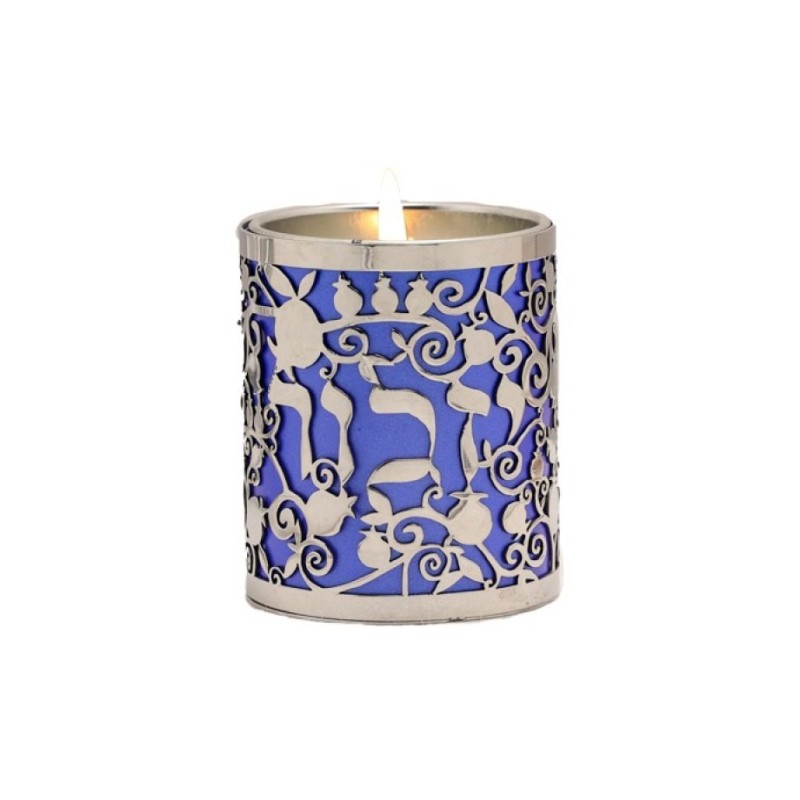 Yair Emanuel Yahrzeit Memorial Candle Holder Yiz... | Yahrzeit Candles