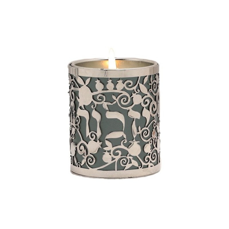 Yair Emanuel Yahrzeit Memorial Candle Holder Yiz... | Yahrzeit Candles