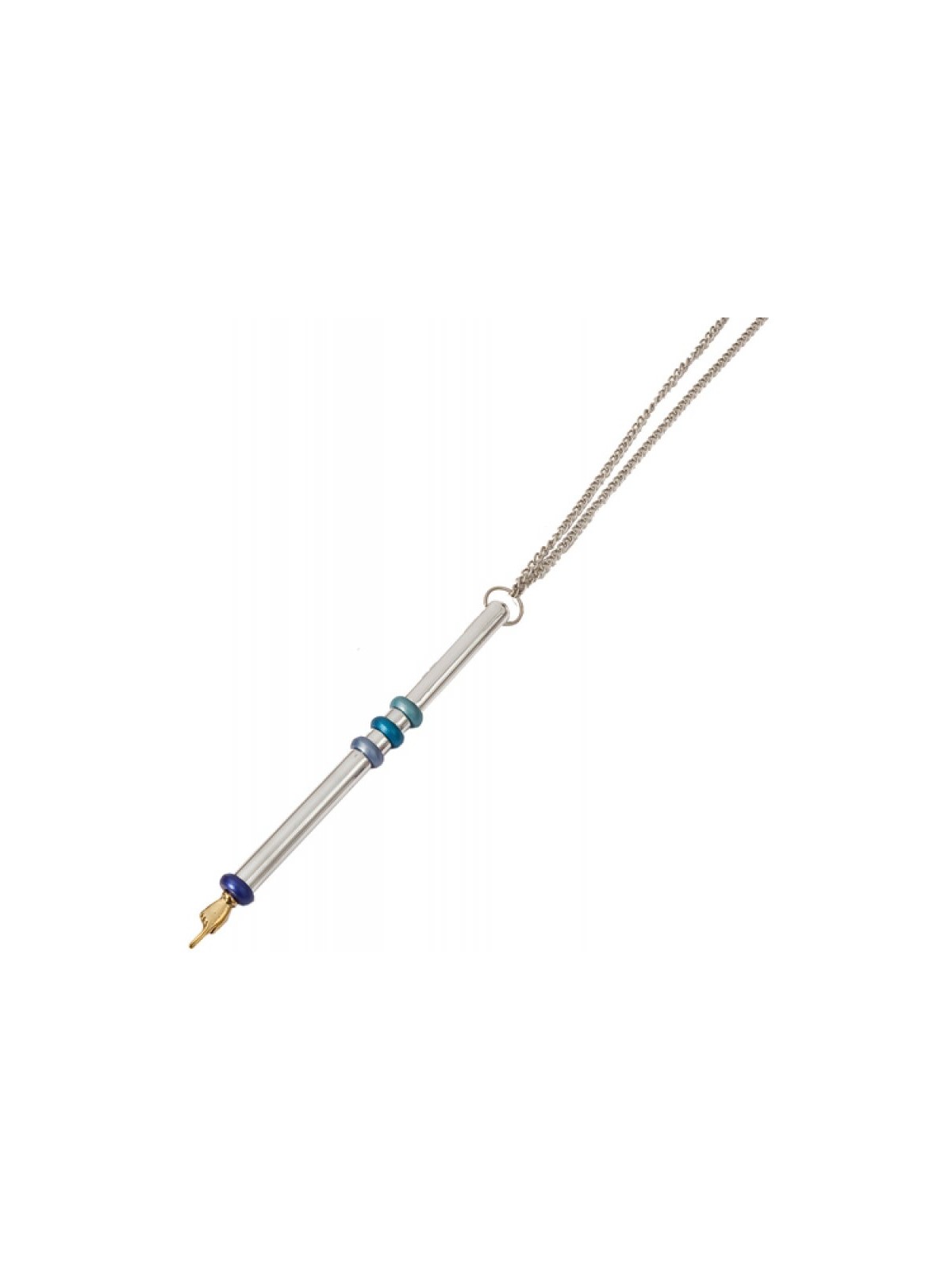 Yair Emanuel Anodized Aluminum Silver Torah Pointe... | Torah Pointers