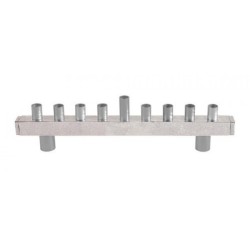 Yair Emanuel Hammered Aluminum Hanukkah Menorah ... | Hanukkah Menorah