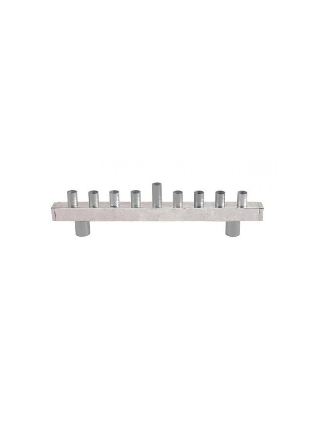 Yair Emanuel Hammered Aluminum Hanukkah Menorah ... | Hanukkah Menorah