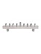 Yair Emanuel Hammered Aluminum Hanukkah Menorah ... | Hanukkah Menorah
