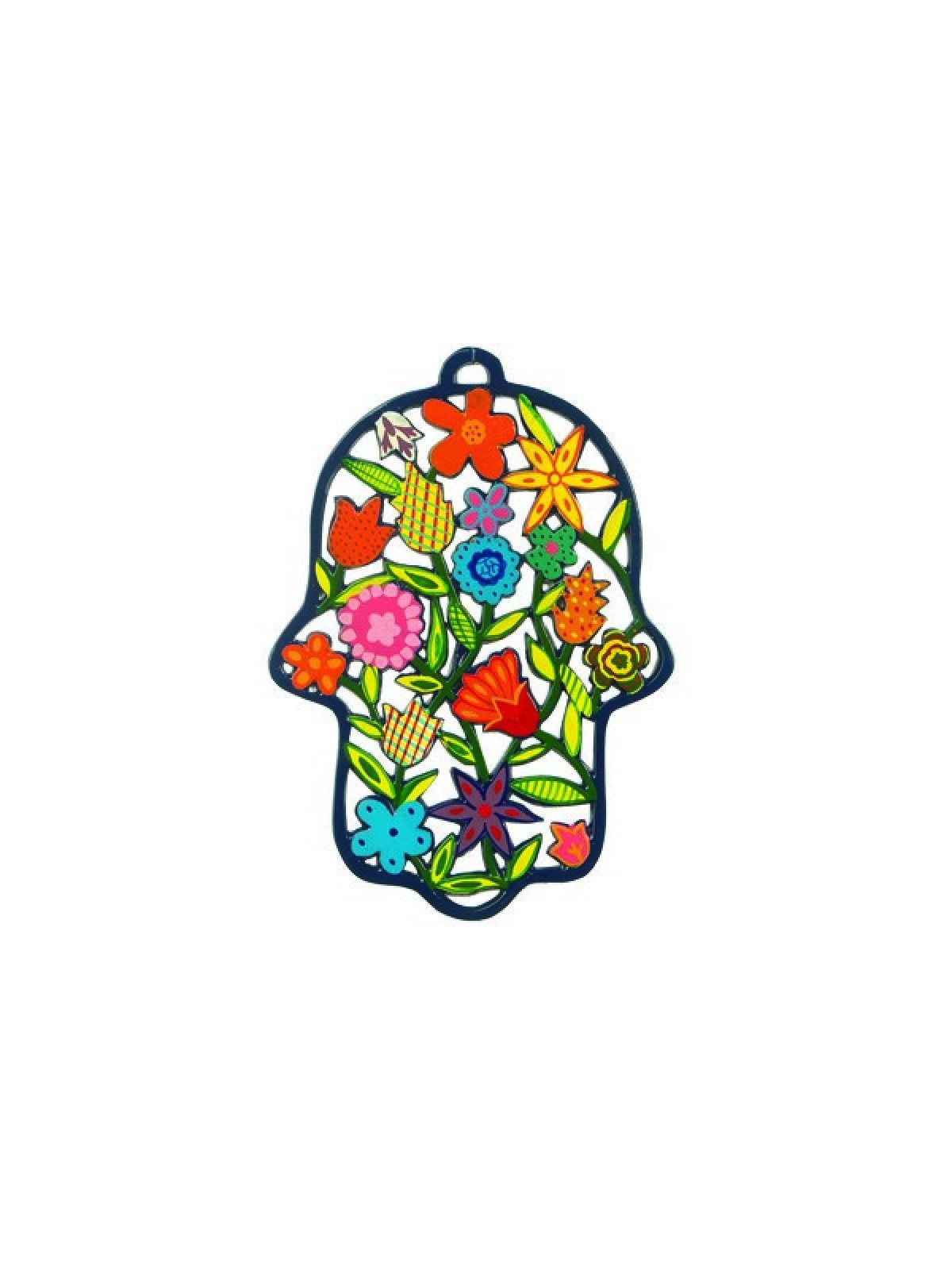 Yair Emanuel Large Laser Cut Hand painted Color... | Hamsas by Emanuel