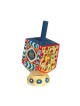 Yair Emanuel Hand Painted Wood Dreidel on Stand Small Or... | Dreidels