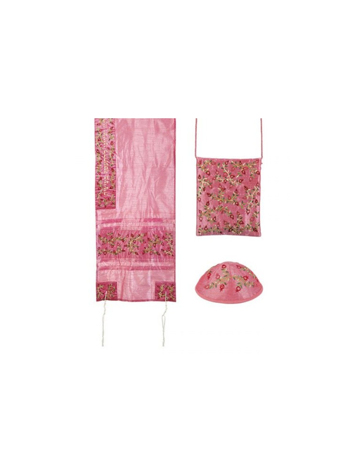 Yair Emanuel Pink Polysilk TalliSack Tall... | Jewish Gift from Israel