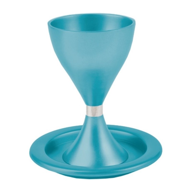 Yair Emanuel Contemporary Style Aluminum Kiddush Cup... | Kiddush Cups