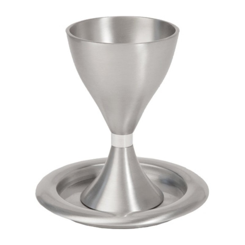 Yair Emanuel Contemporary Style Aluminum Kiddush Cup... | Kiddush Cups