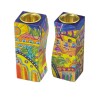 Yair Emanuel Hand Painted Wood Fitted Can... | Candlesticks by Emanuel
