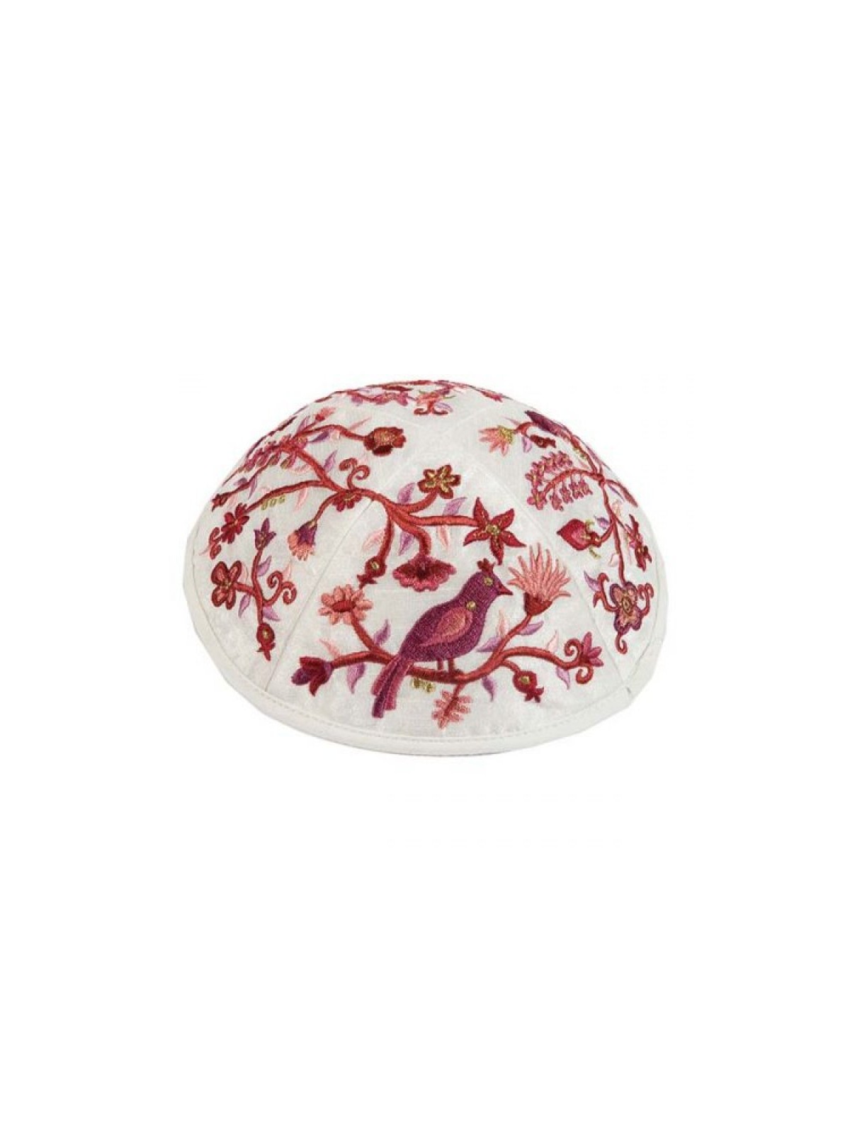 Yair Emanuel Kippah Embroidered Birds an... | Kippot & Hats by Emanuel