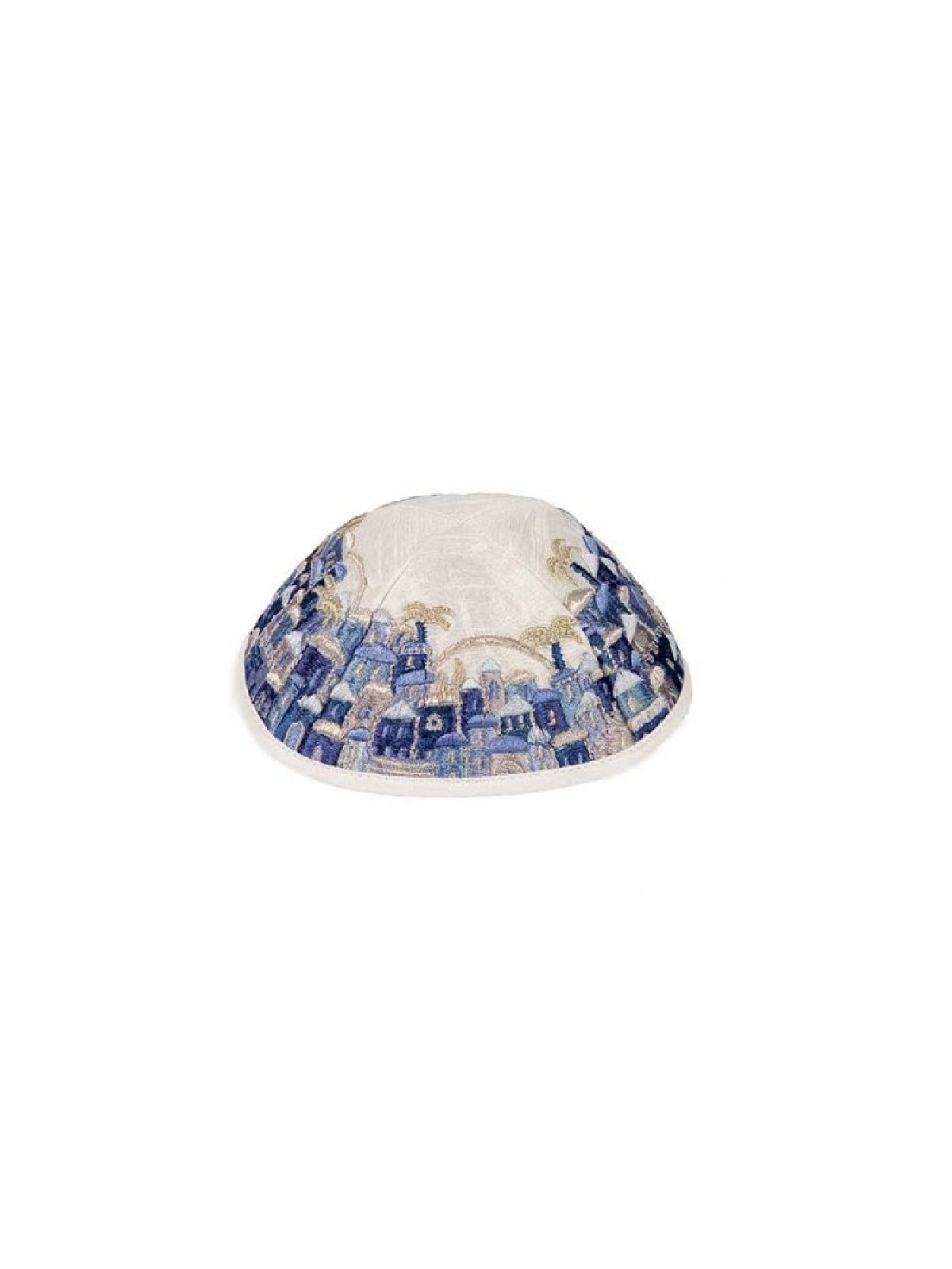 Yair Emanuel Kippah Embroidered Jerusale... | Kippot & Hats by Emanuel