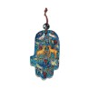 Yair Emanuel Small Handpainted Wood Wall Hamsa ... | Hamsas by Emanuel