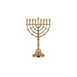 Yair Emanuel Bronze Color Classic Chanukah Menor... | Hanukkah Menorah