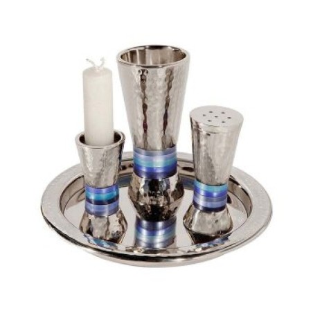 Yair Emanuel Hammered Aluminum Cone Shaped Havdalah... | Havdalah Sets