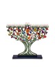 Yair Emanuel Hand Painted Laser Cut Chanukah Men... | Hanukkah Menorah