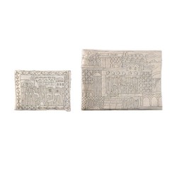 Yair Emanuel Silver Cotton Tallit Tefillin ... | Talit & Tefillin Bags