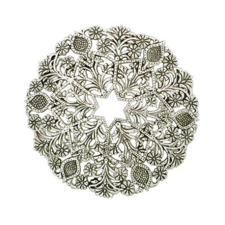Yair Emanuel Circular Trivet with Floral an... | Gift Ideas by Emanuel