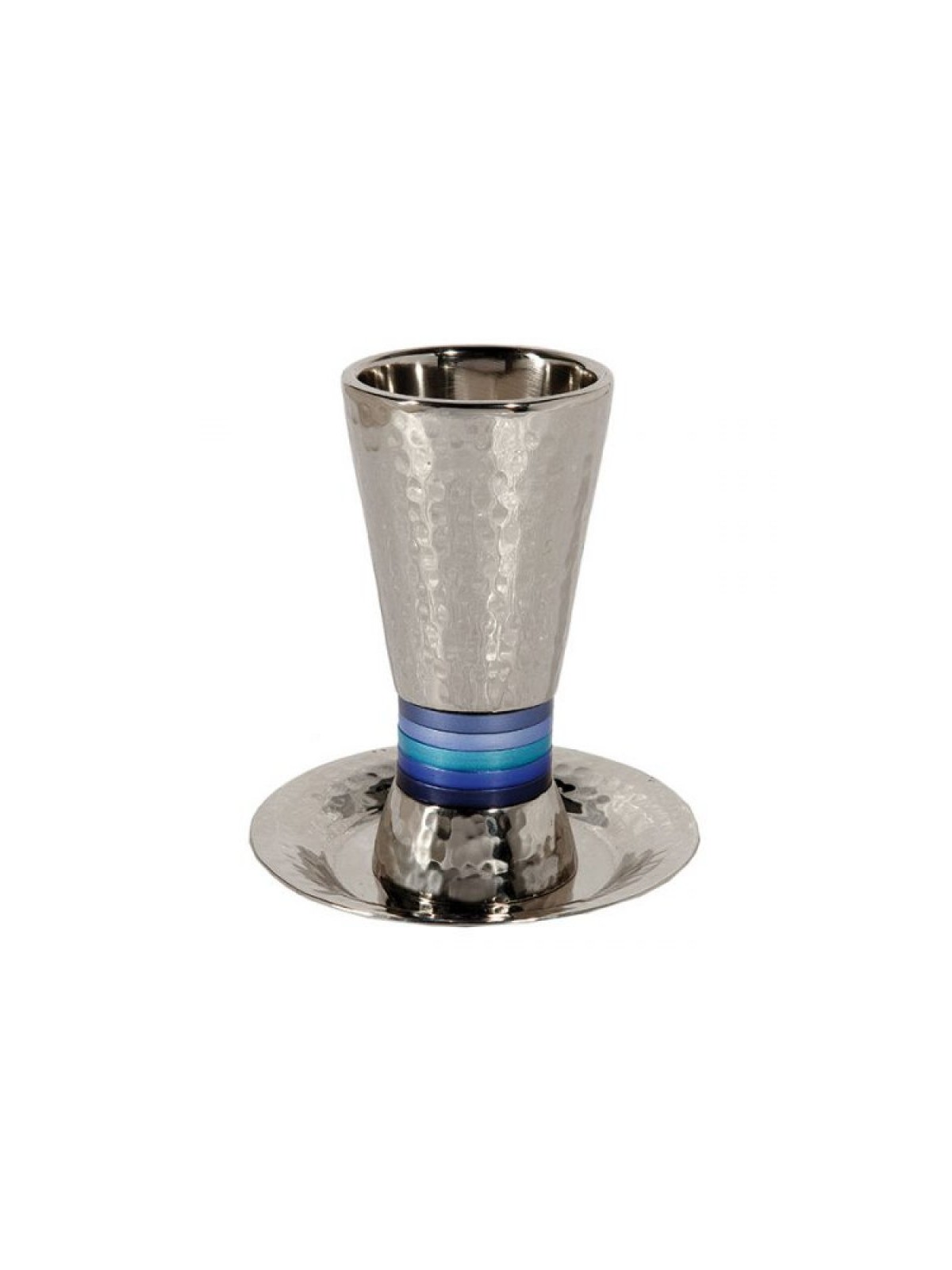 Yair Emanuel Hammered Nickel Cone Kiddush... | Kiddush Cups by Emanuel