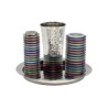 Yair Emanuel Contemporary 4 Piece Havdalah Set Stac... | Havdalah Sets