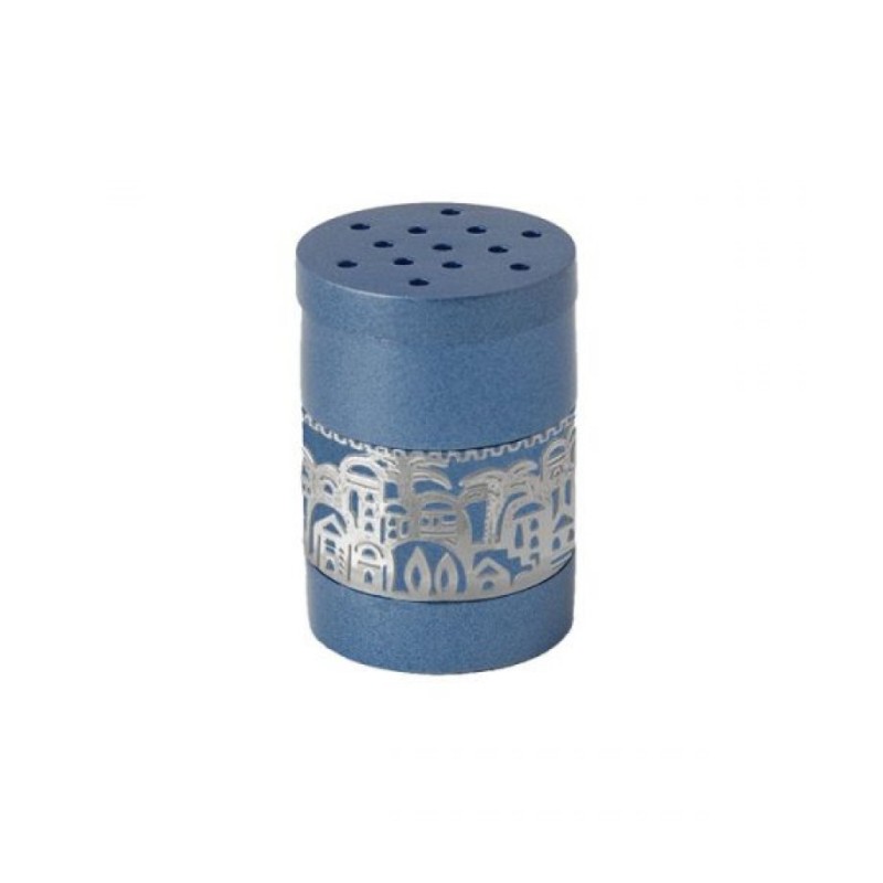 Boîte à épices Havdalah Besamim bleu foncé Yair Emanuel avec... | Ensembles de Havdalah