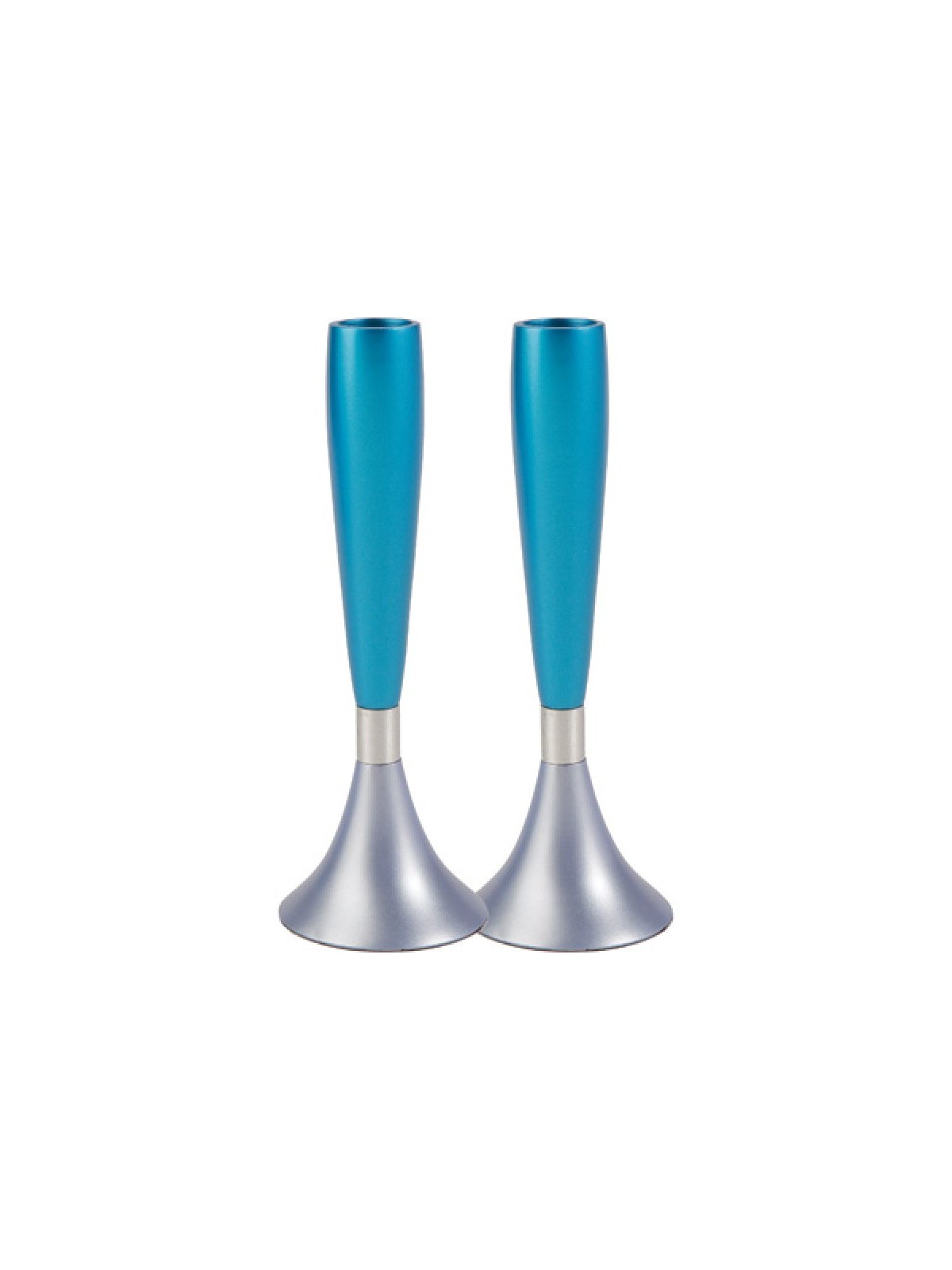 Yair Emanuel Anodized Aluminum Slender Candlesticks ... | Candlesticks