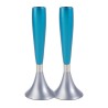Yair Emanuel Anodized Aluminum Slender Candlesticks ... | Candlesticks