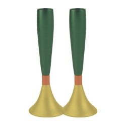 Yair Emanuel Anodized Aluminum Slender Candlesticks ... | Candlesticks