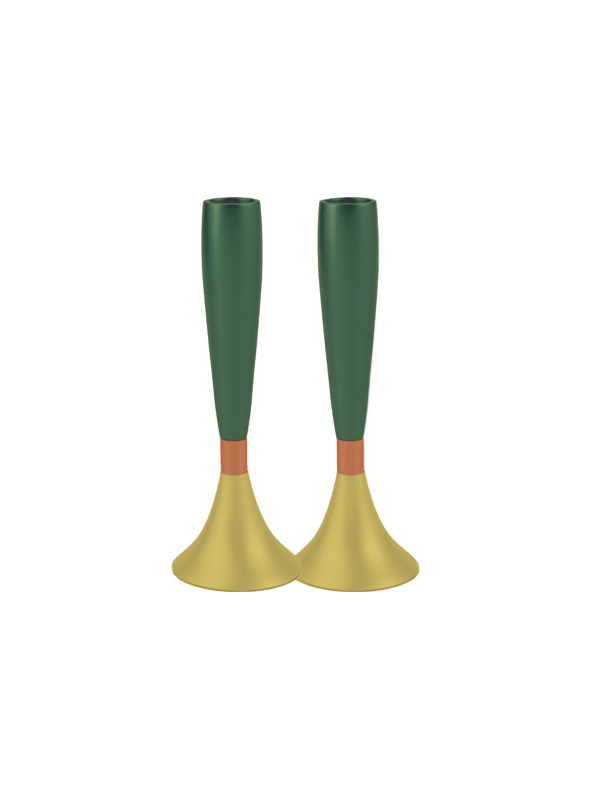 Yair Emanuel Anodized Aluminum Slender Candlesticks ... | Candlesticks