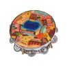 Yair Emanuel Hand Painted Leather Tambourin... | Gift Ideas by Emanuel