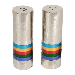 Yair Emanuel Hammered Nickel Salt and Peppe... | Salt & Pepper Shakers