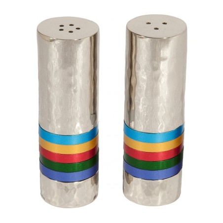Yair Emanuel Hammered Nickel Salt and Peppe... | Salt & Pepper Shakers
