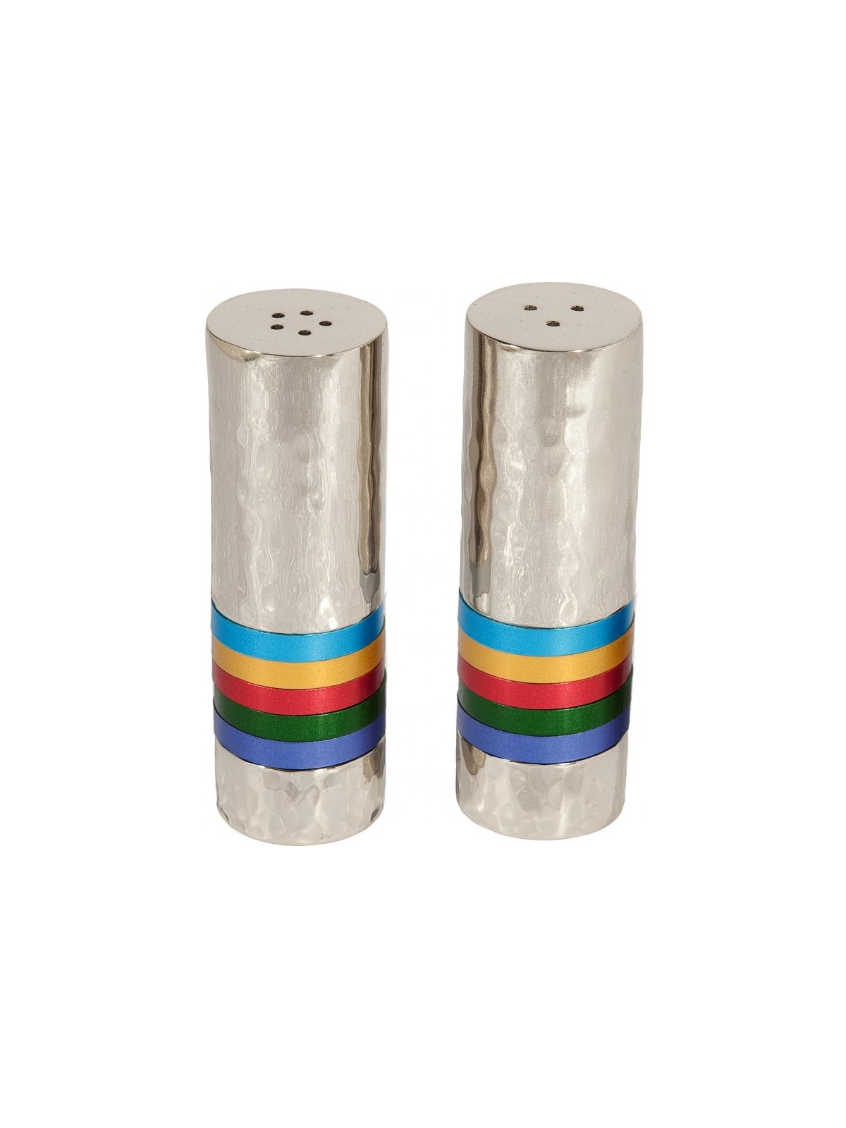 Yair Emanuel Hammered Nickel Salt and Peppe... | Salt & Pepper Shakers