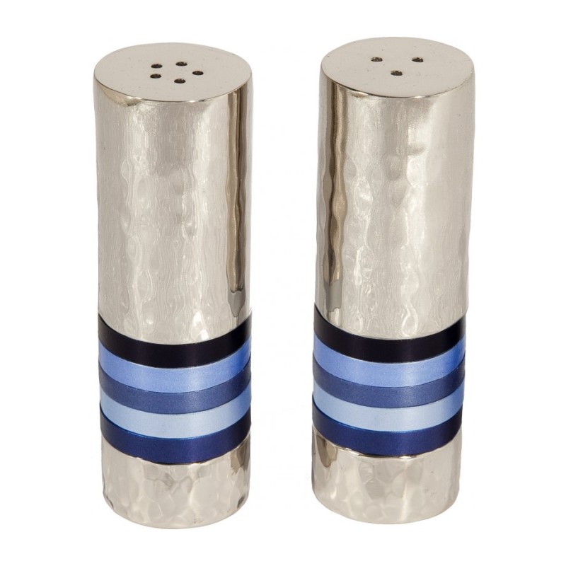 Yair Emanuel Hammered Nickel Salt and Peppe... | Salt & Pepper Shakers