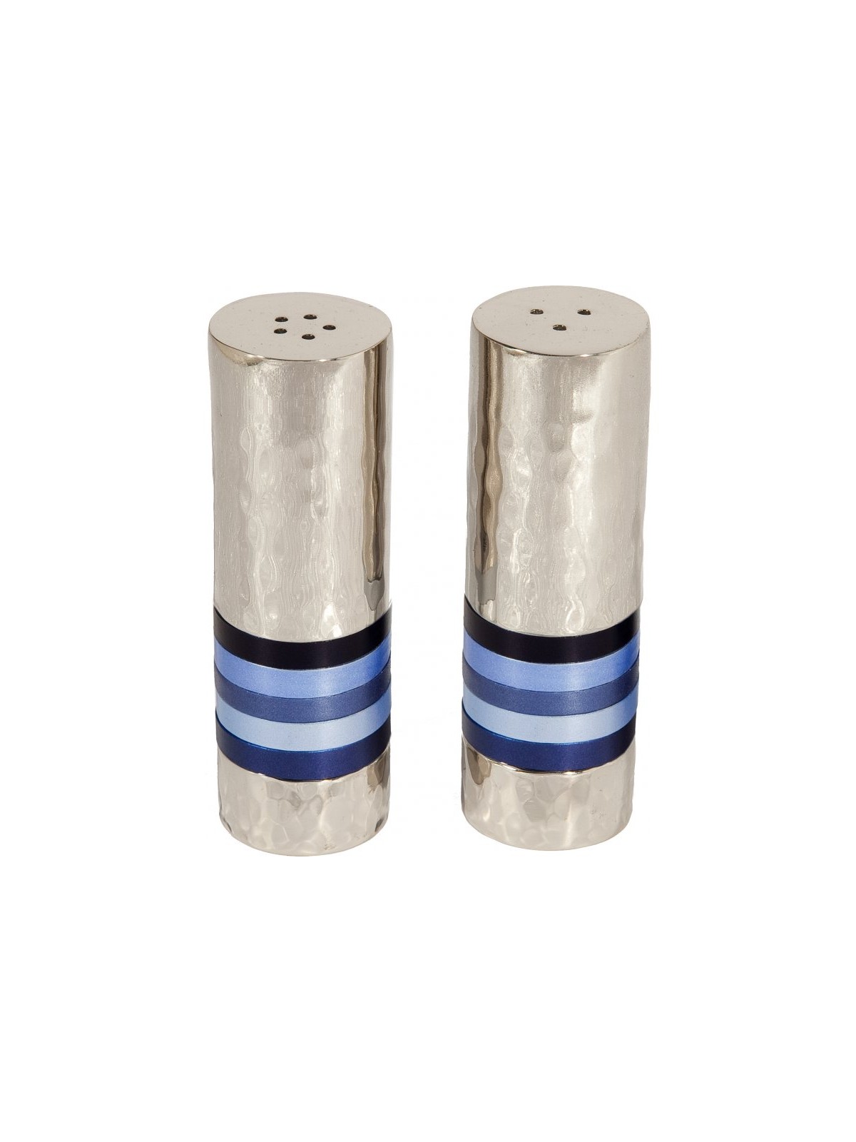Yair Emanuel Hammered Nickel Salt and Peppe... | Salt & Pepper Shakers