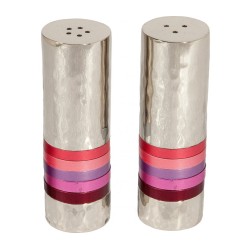 Yair Emanuel Hammered Nickel Salt and Peppe... | Salt & Pepper Shakers