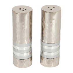 Yair Emanuel Hammered Nickel Salt and Peppe... | Salt & Pepper Shakers