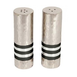Yair Emanuel Hammered Nickel Salt and Peppe... | Salt & Pepper Shakers