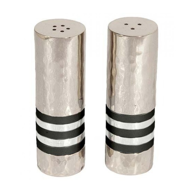 Yair Emanuel Hammered Nickel Salt and Peppe... | Salt & Pepper Shakers