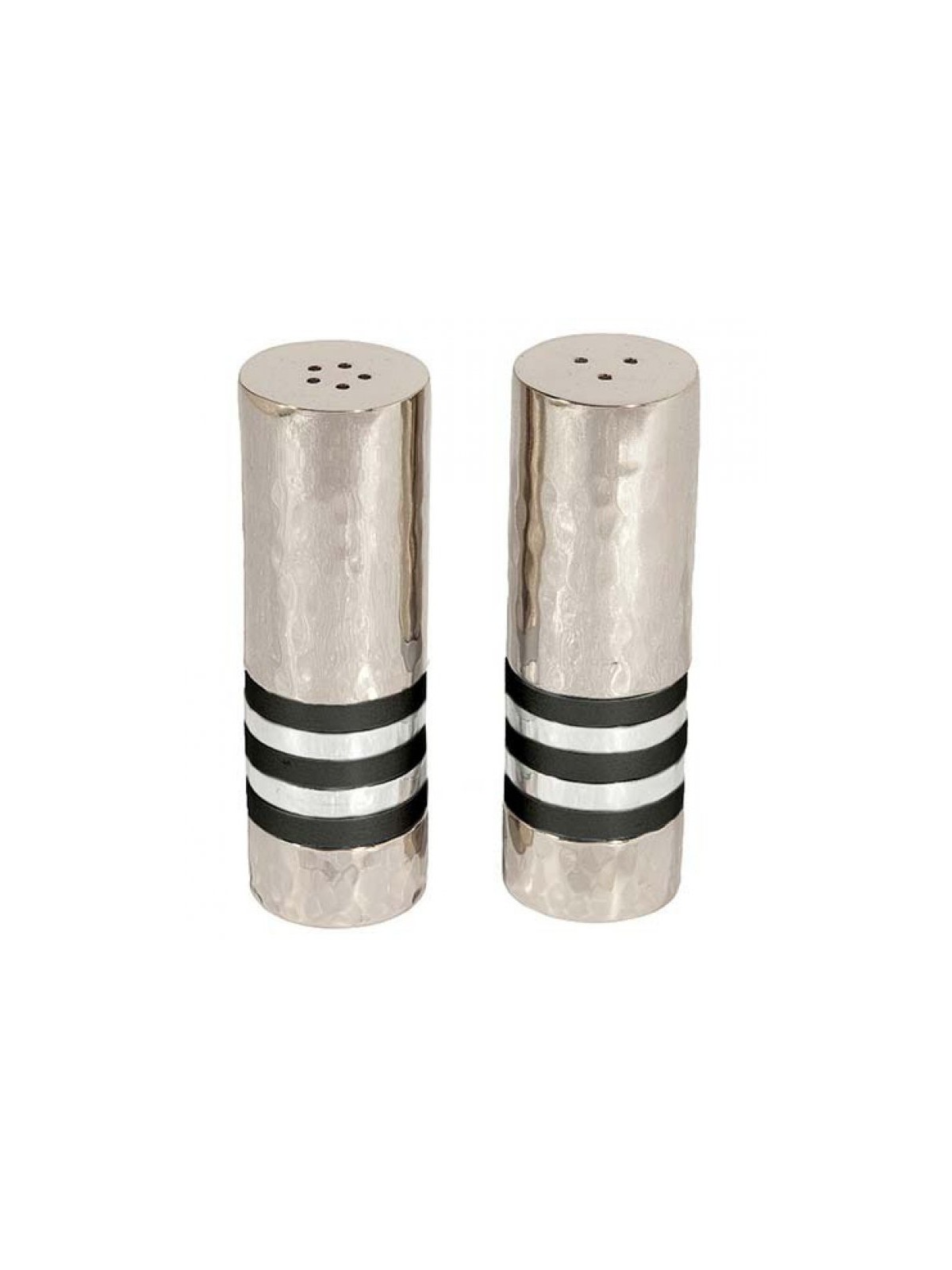 Yair Emanuel Hammered Nickel Salt and Peppe... | Salt & Pepper Shakers