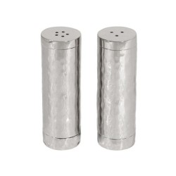 Yair Emanuel Hammered Nickel Salt and Peppe... | Salt & Pepper Shakers
