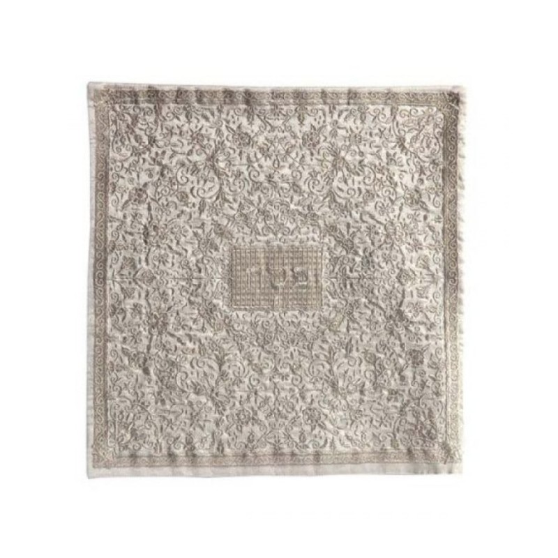 Yair Emanuel Embroidered Silk Floral Mat... | Matzah & Afikoman Covers