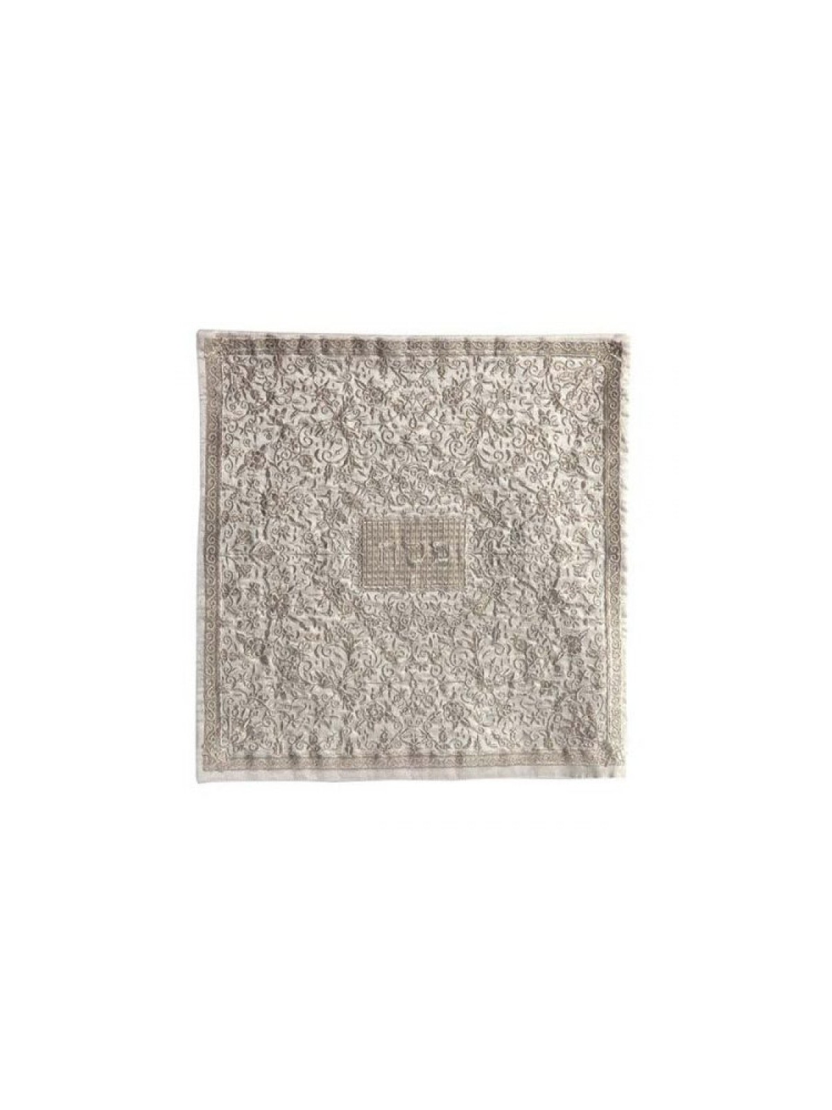Yair Emanuel Embroidered Silk Floral Mat... | Matzah & Afikoman Covers