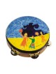 Yair Emanuel Hand Painted Leather Tambourin... | Gift Ideas by Emanuel