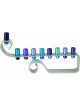 Yair Emanuel Curling Curves Anodized Aluminum Ha... | Hanukkah Menorah