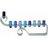 Yair Emanuel Curling Curves Anodized Aluminum Ha... | Hanukkah Menorah