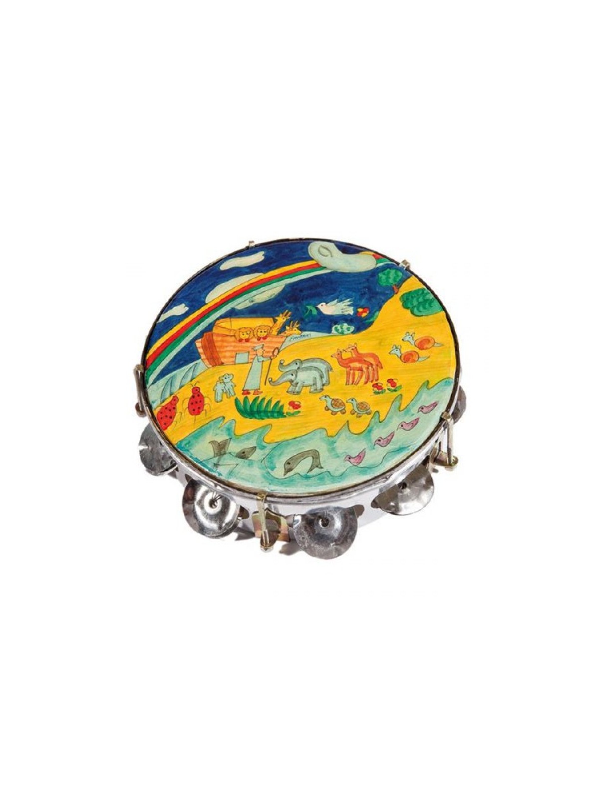 Yair Emanuel Hand Painted Leather Tambourin... | Gift Ideas by Emanuel