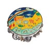 Yair Emanuel Hand Painted Leather Tambourin... | Gift Ideas by Emanuel