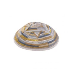 Yair Emanuel Embroidered Kippah Large St... | Kippot & Hats by Emanuel