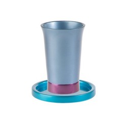 Yair Emanuel Anodized Aluminum Kiddush Cup and Sauce... | Kiddush Cups